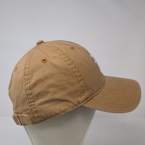 Yee Yee Logo Slideback Hat Brown One Size Adjustable Solid Embroidered - Picture 4 of 9